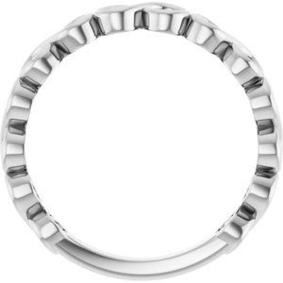Sterling Silver Infinity Stackable Ring - Picture 2 of 5